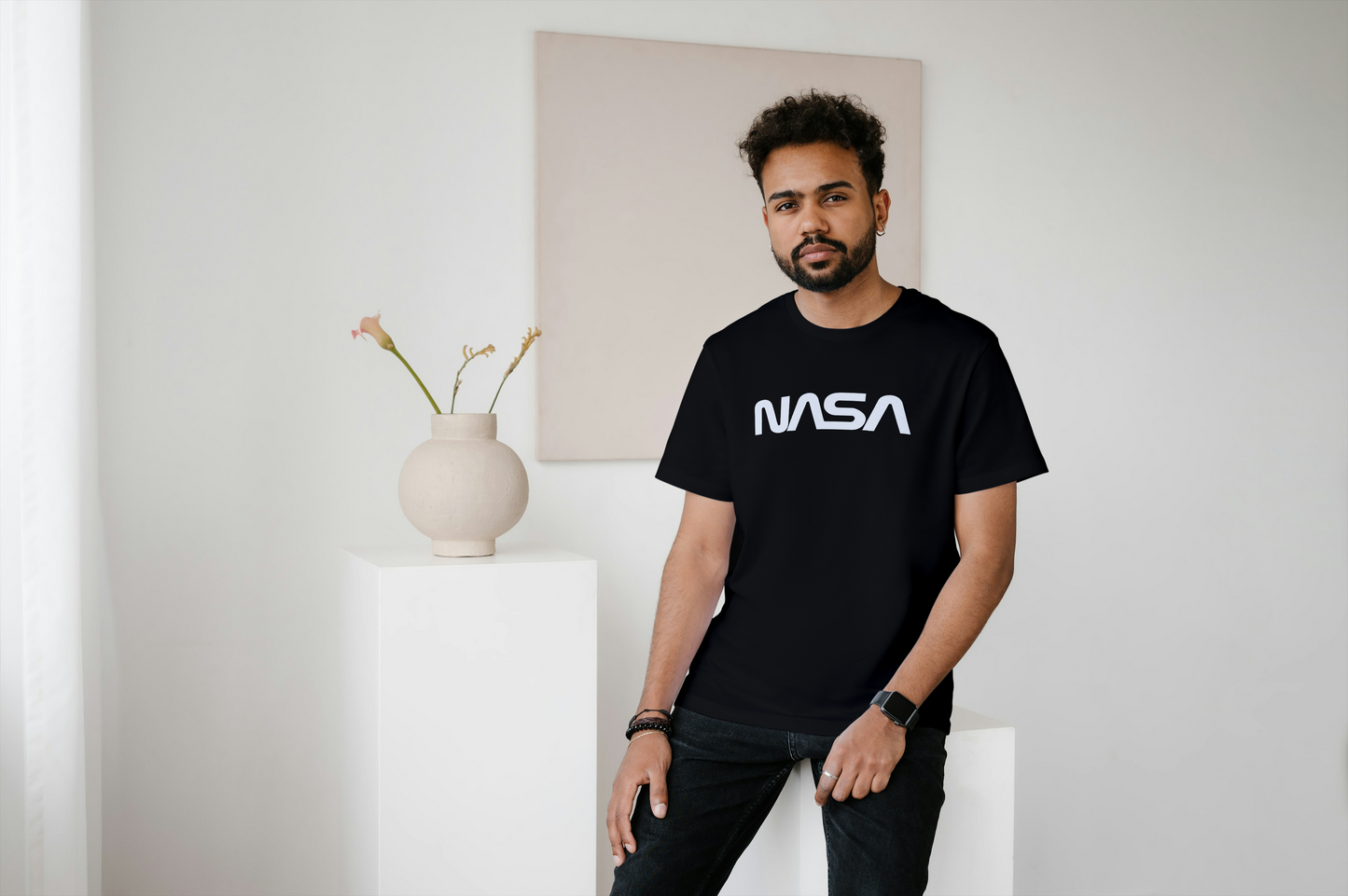 Nasa Printed Oversized T-Shirt