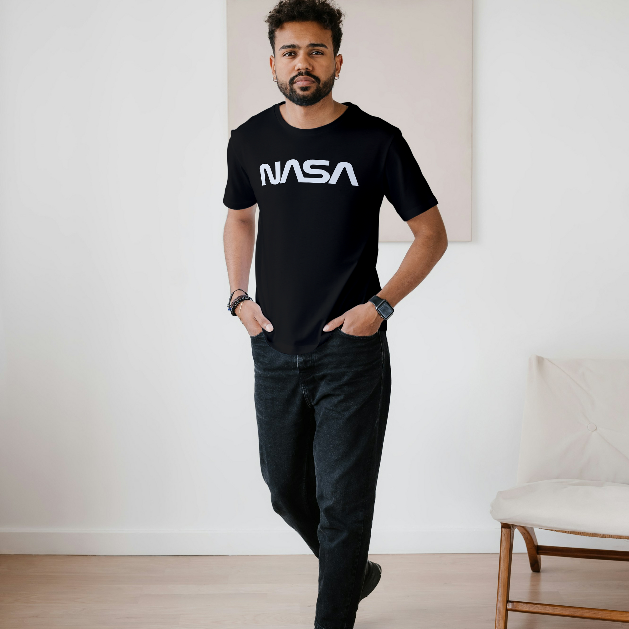 Nasa Printed Oversized T-Shirt