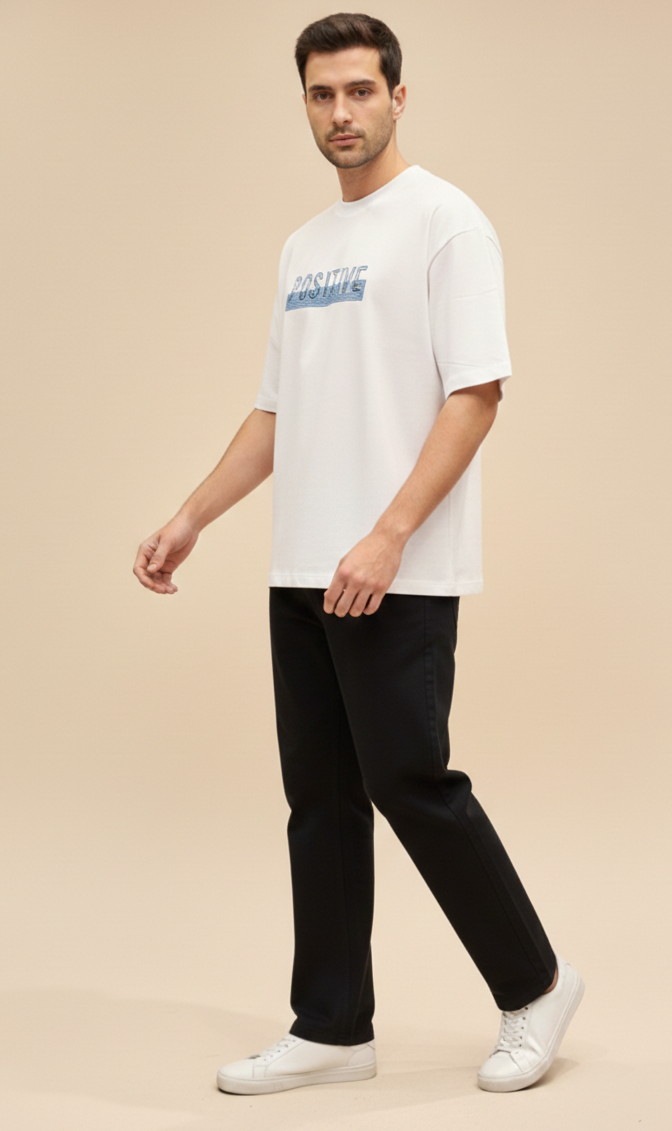 Mens Oversized T-Shirt Print  (Positive)