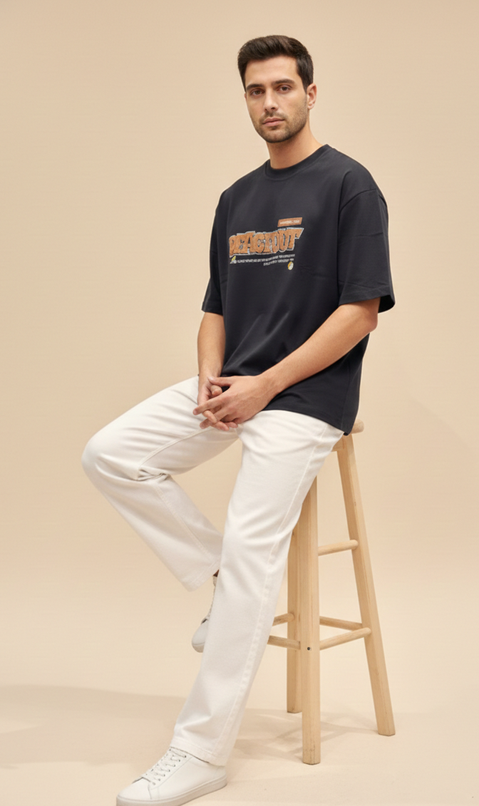 Mens Oversized T-Shirt Print  (Peaceout)