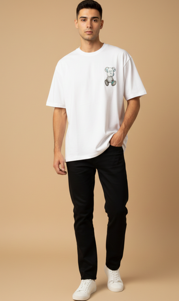 Mens Oversized T-Shirt Print  (Teddy)