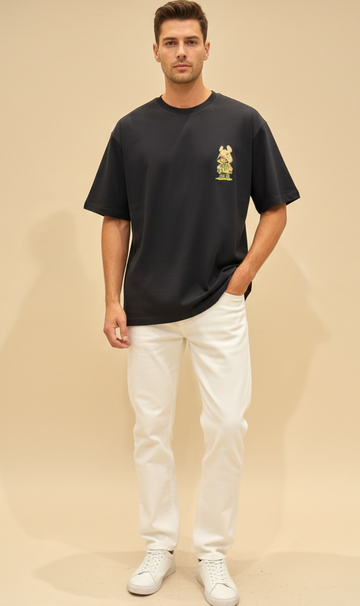 Mens Oversized T-Shirt Print  (Alien)