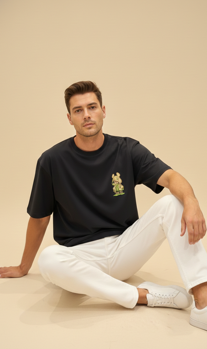 Mens Oversized T-Shirt Print  (Alien)