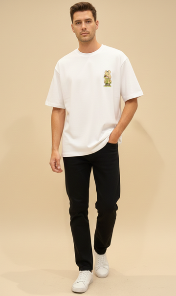 Mens Oversized T-Shirt Print  (Alien)