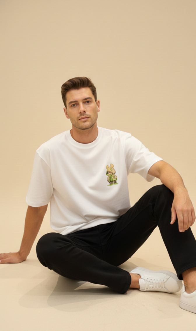 Mens Oversized T-Shirt Print  (Alien)