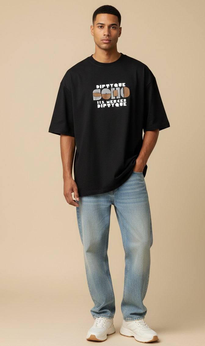 Mens Oversized T-Shirt Print  (Soho)