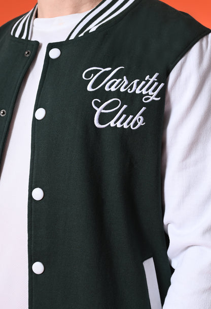 British Green Puff Printed Variety Jacket