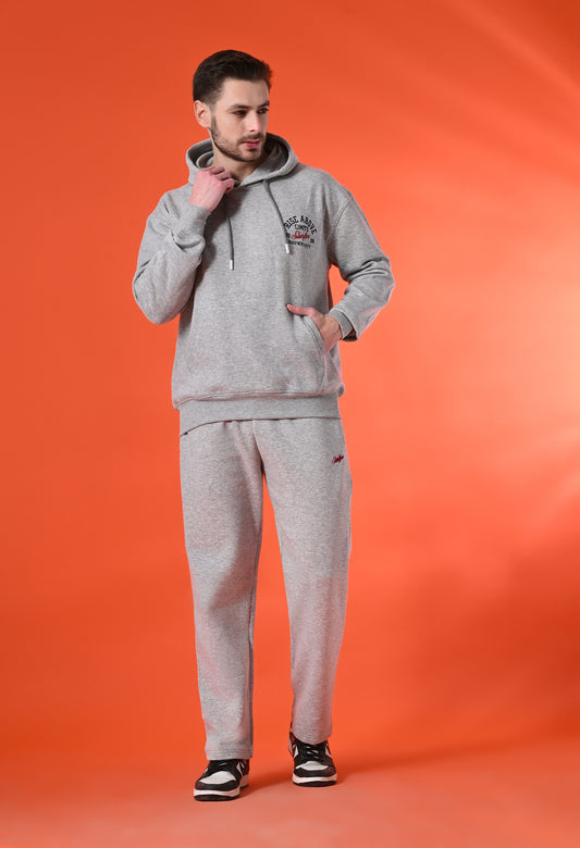 Heather Grey Oversized Fleece Co-ord Set