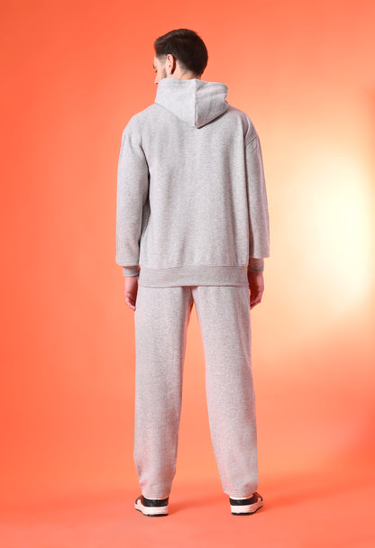 Heather Grey Oversized Fleece Co-ord Set