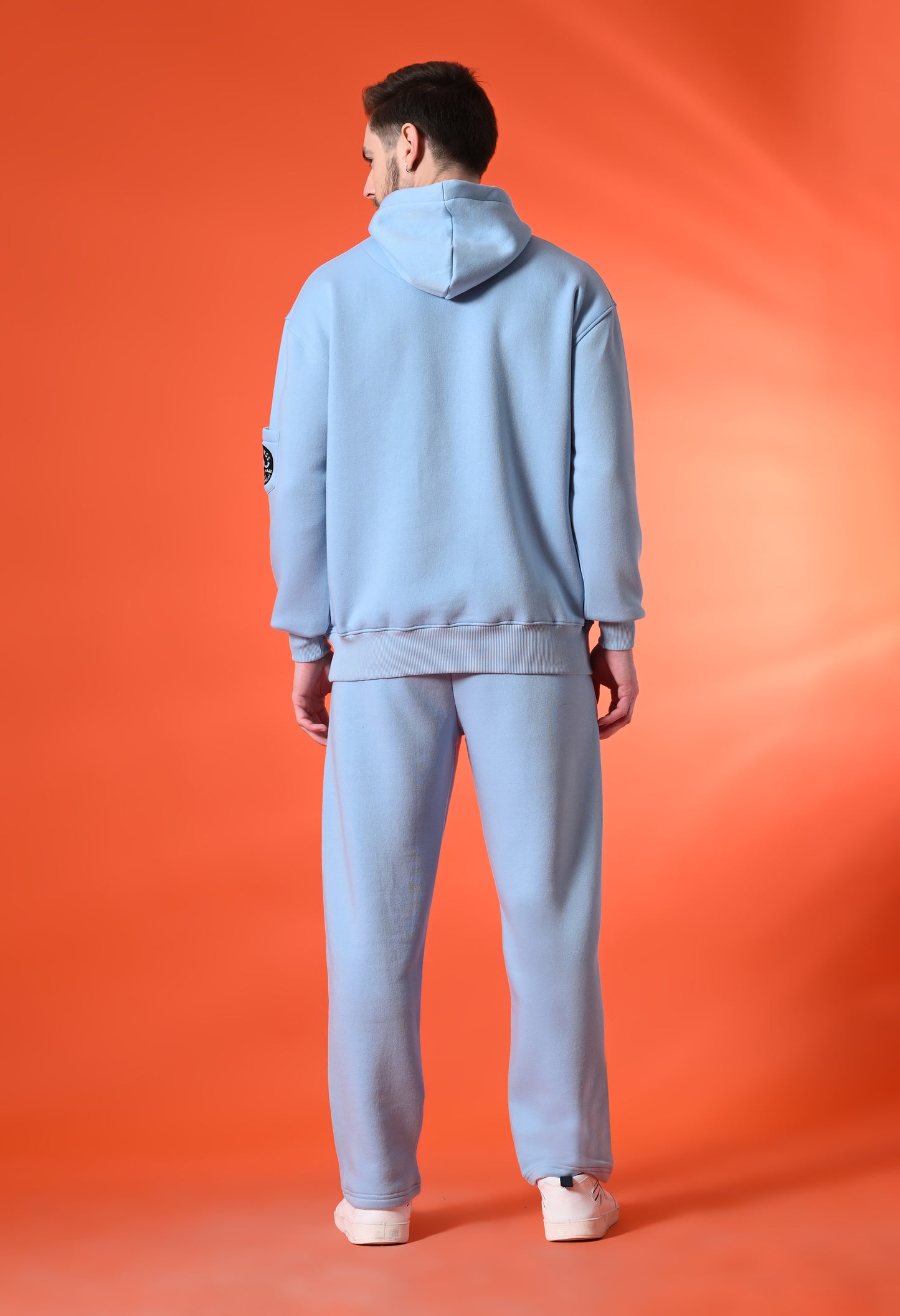 Columbian Blue Oversized Heavy Fleece Co-ord Set