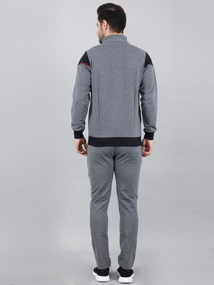 Mens Fleece Colorblock Co-ord Set For Winter