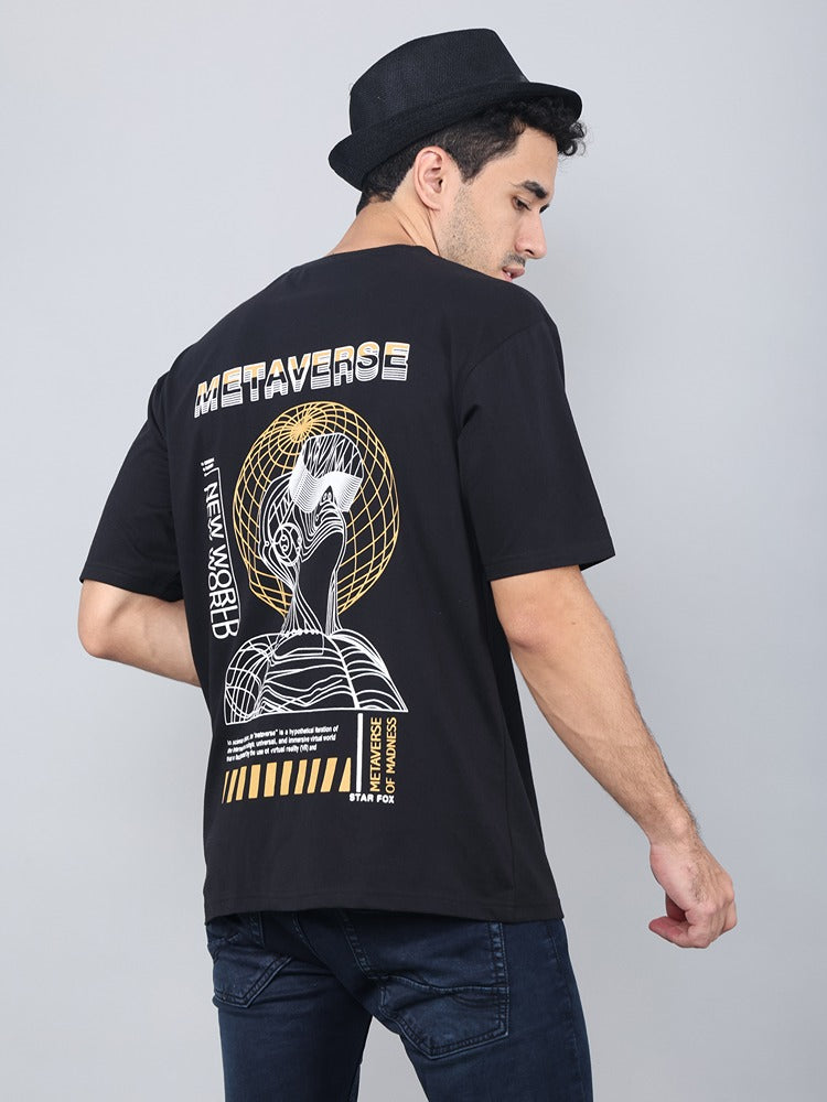 Metaverse Printed Oversized T-shirt