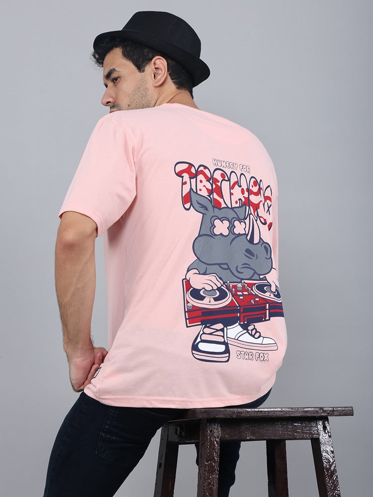 Techno Printed Oversized T-shirt