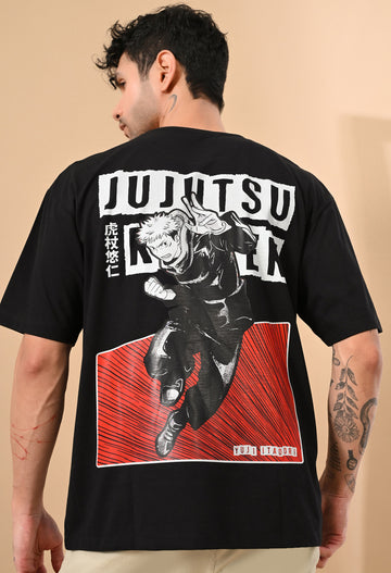 JUJUTSU KAISEN PRINTED OVERSIZED T-SHIRT