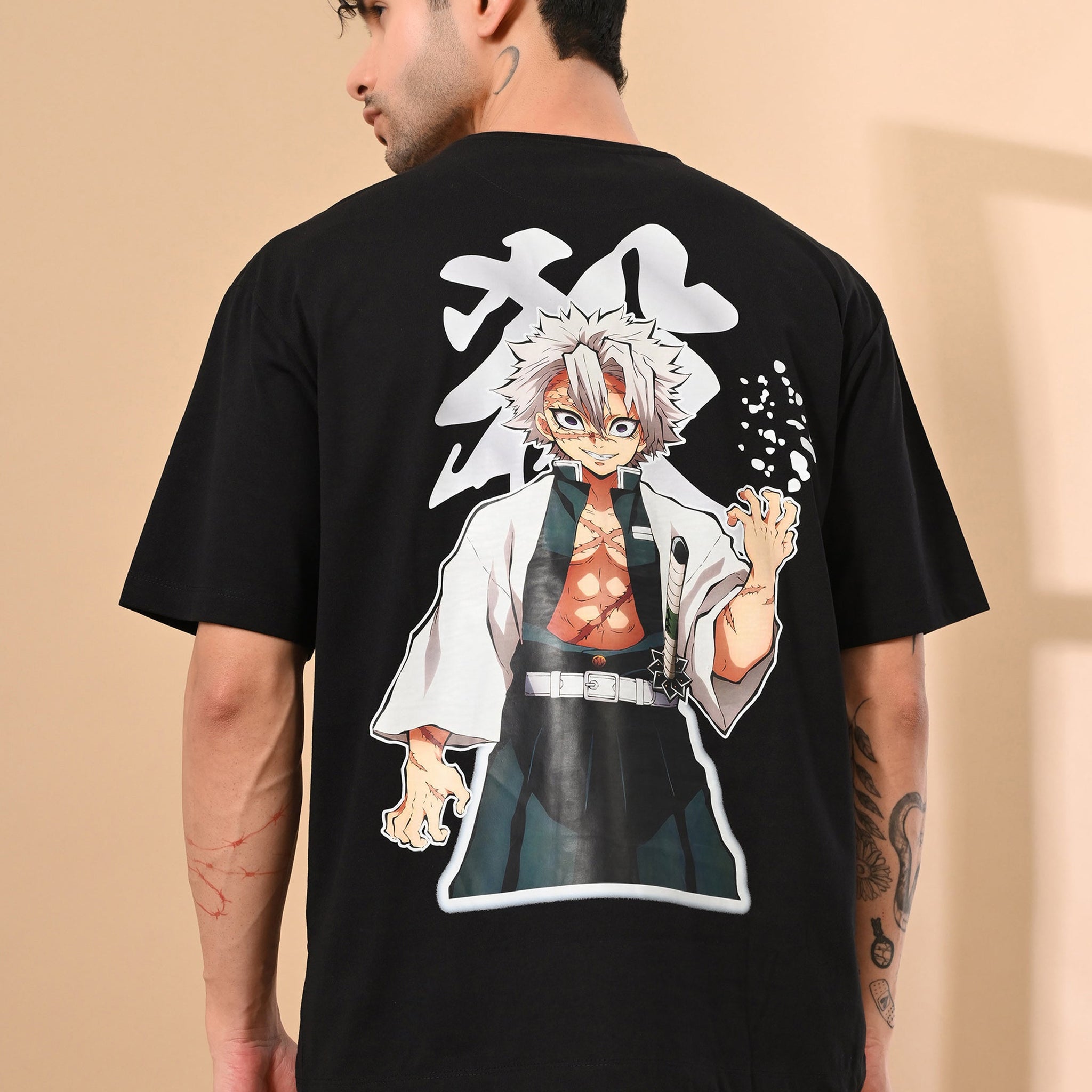 DEMON SLAYER PRINTED OVERSIZED T-SHIRT