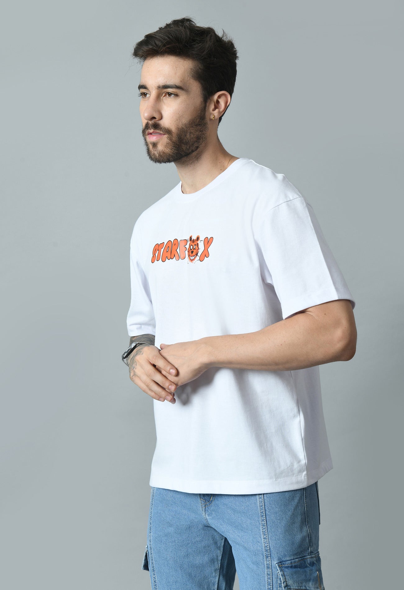 Men's Trendy Loose Fit Drop Shoulder T-Shirt