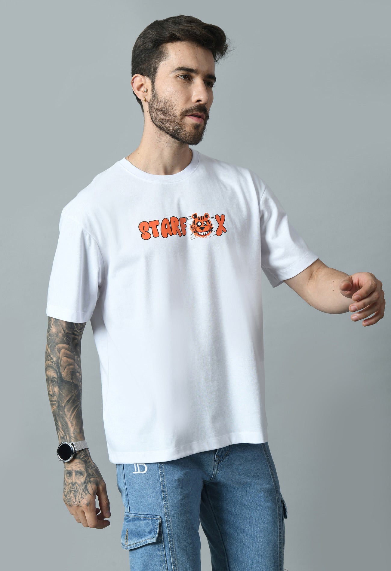 Men's Trendy Loose Fit Drop Shoulder T-Shirt