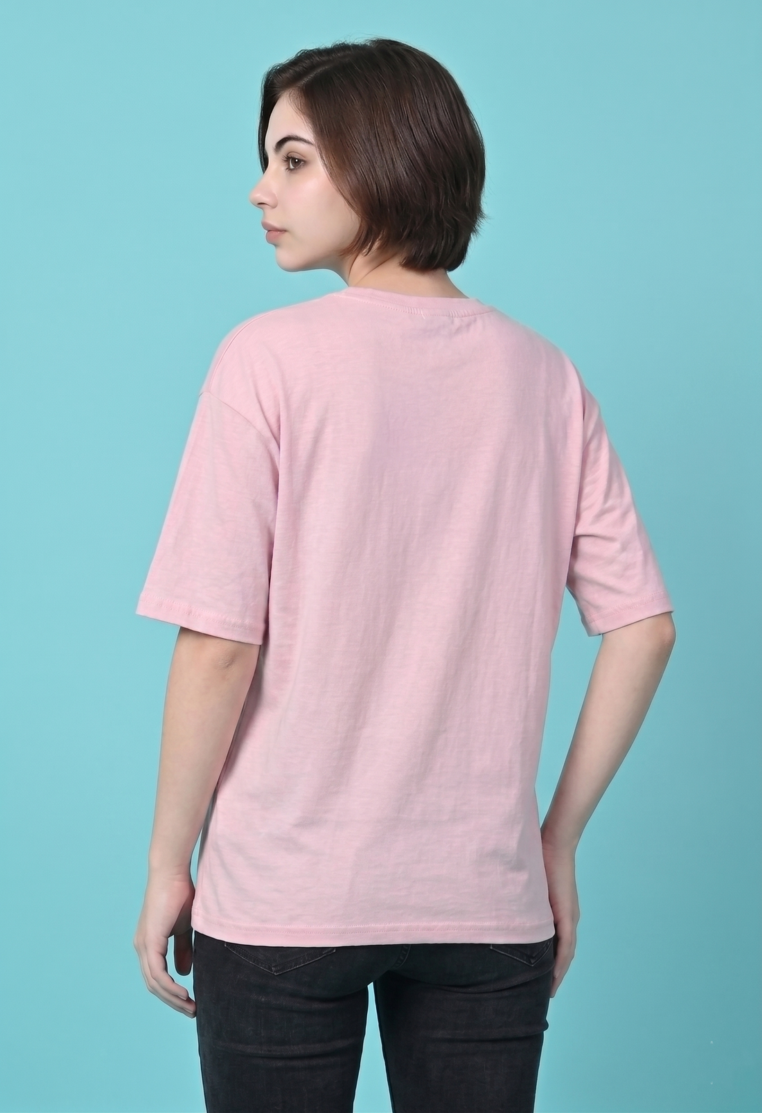 Women's Printed  T-Shirt - Pink