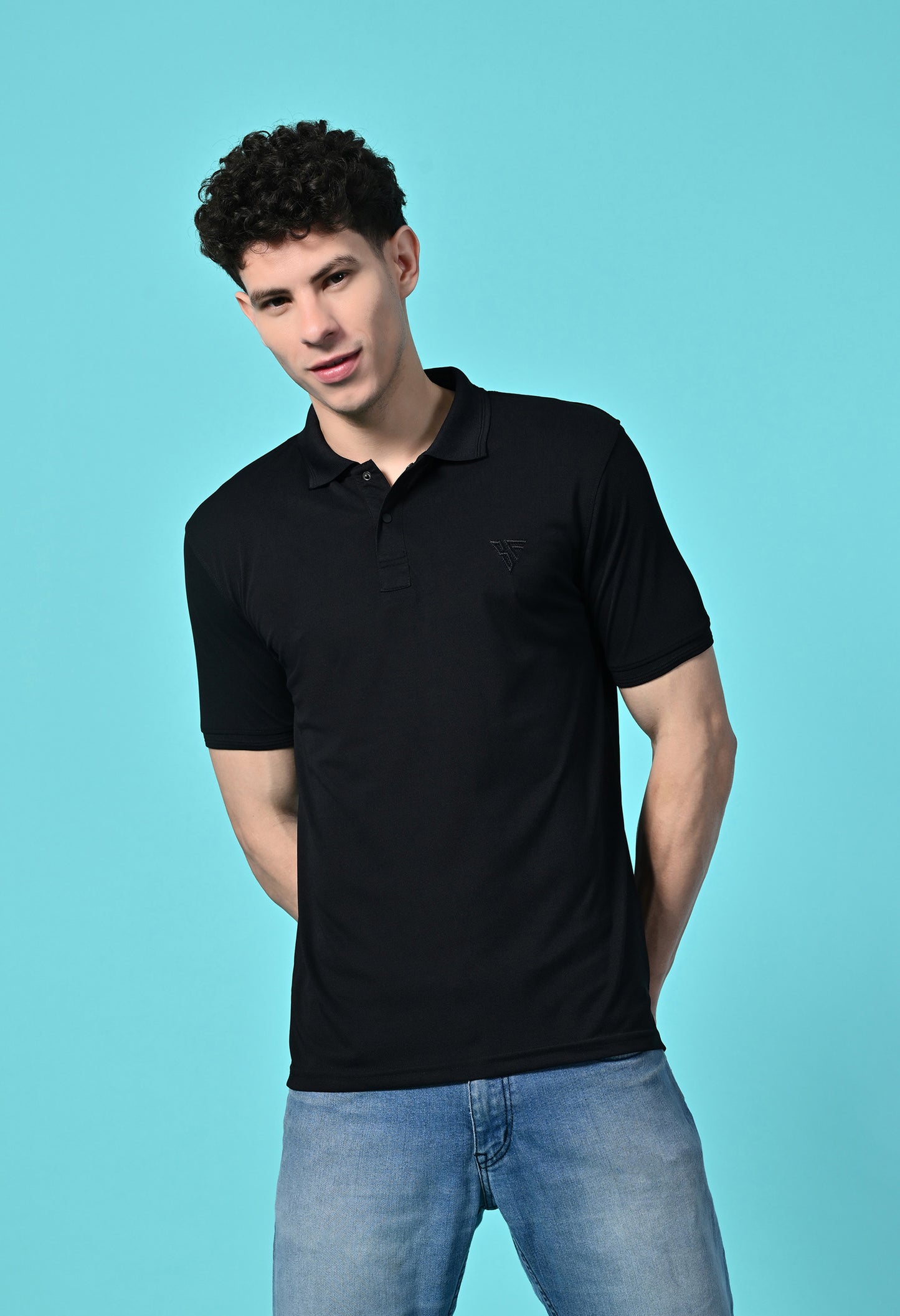 Men's Slim Fit Polyester Polo