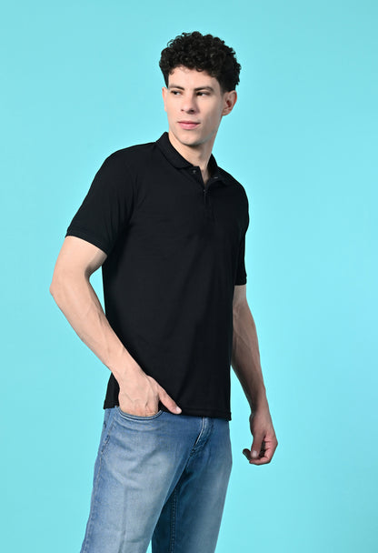 Men's Slim Fit Polyester Polo