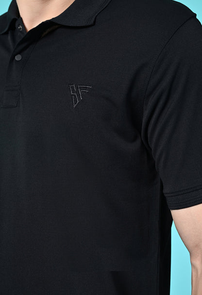 Men's Slim Fit Polyester Polo