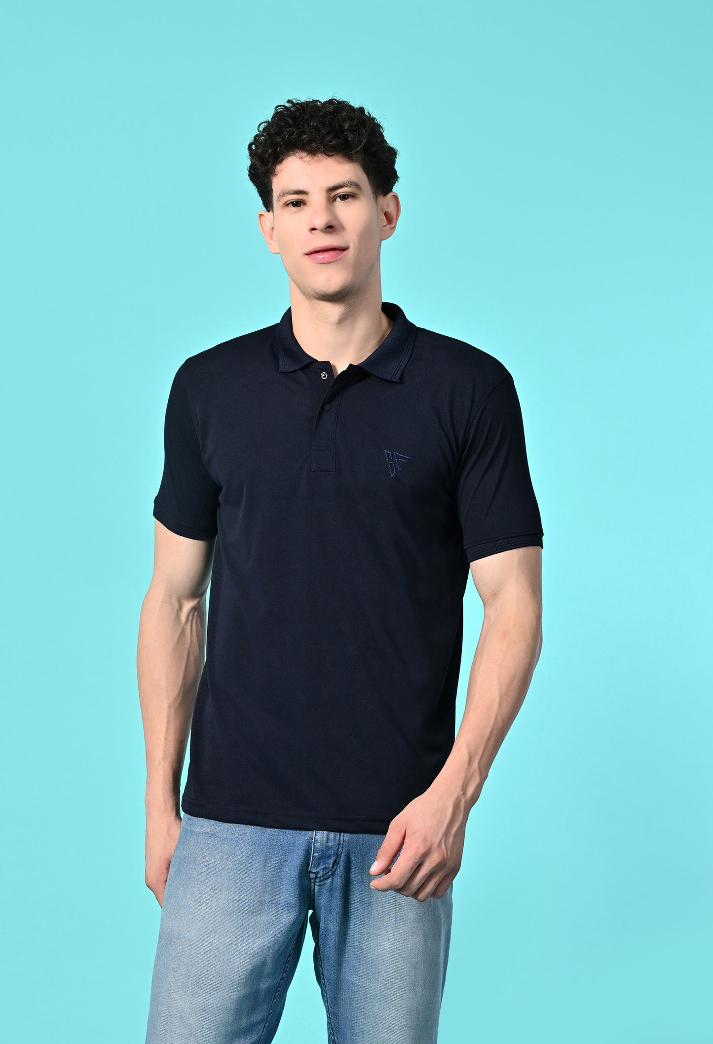 Men's Slim Fit Polyester Polo