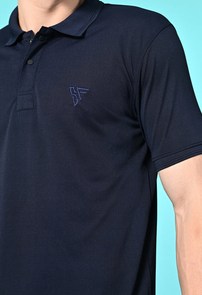 Men's Slim Fit Polyester Polo