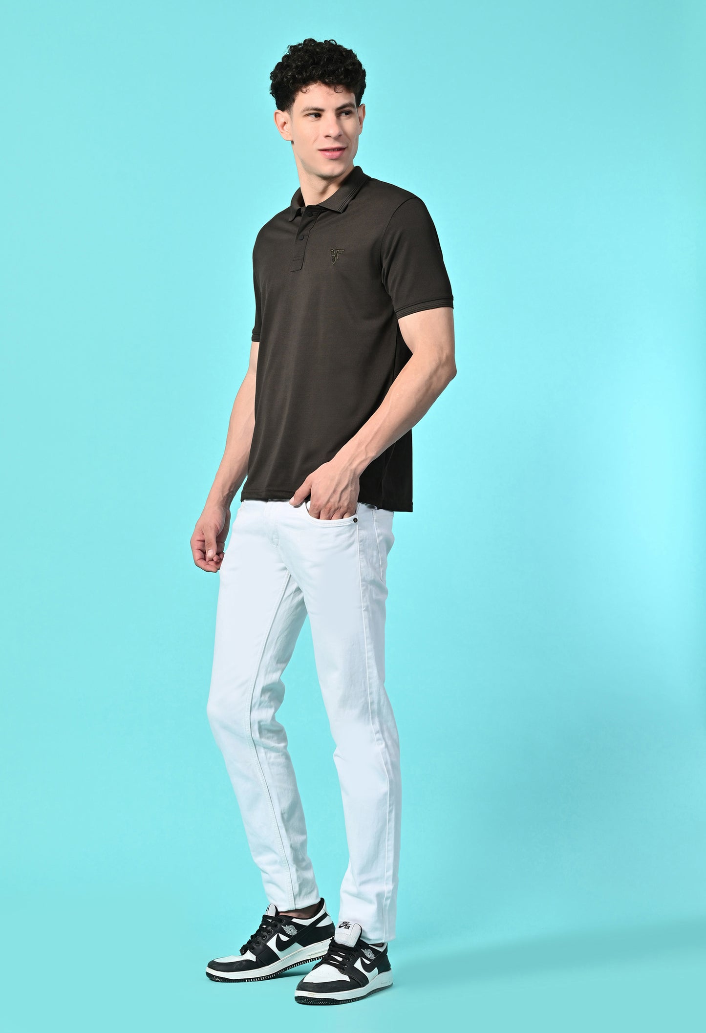 Men's Slim Fit Polyester Polo