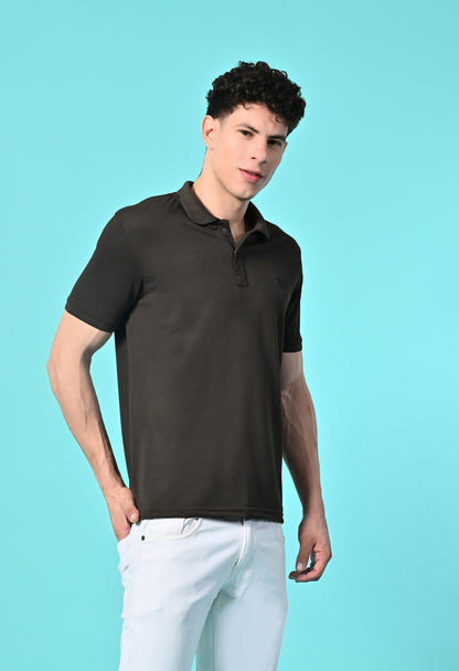 Men's Slim Fit Polyester Polo