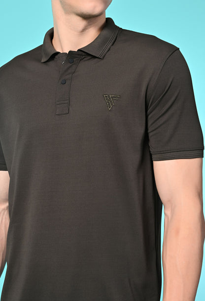 Men's Slim Fit Polyester Polo