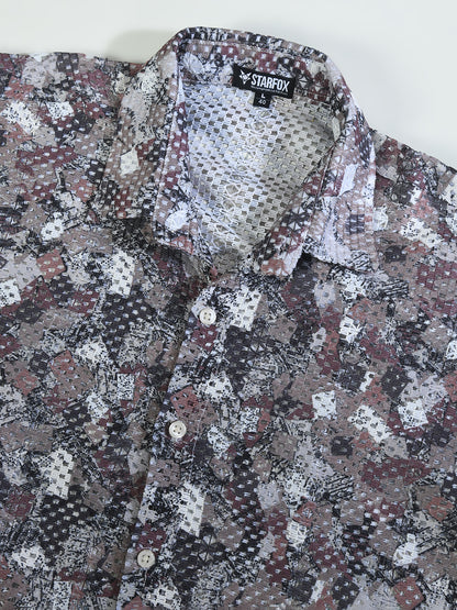 Men Slim Fit Opaque Printed Party Shirt