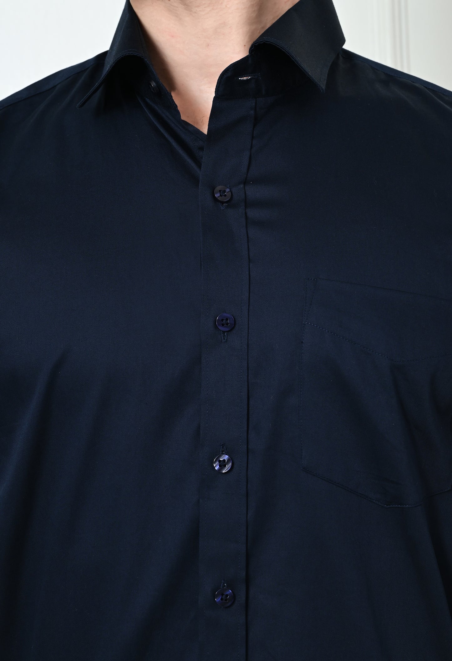 Oxford Blue Cotton Formal Shirt