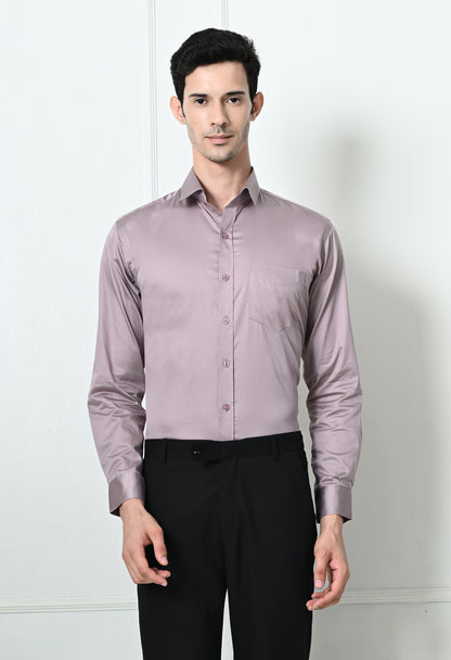 Mens Slim Fit Solid Formal Shirt