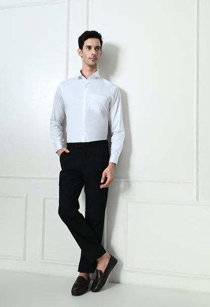 Smoke White Formal Cotton Shirt