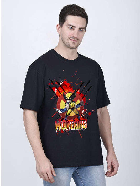 Wolverine Printed Oversized T-Shirt