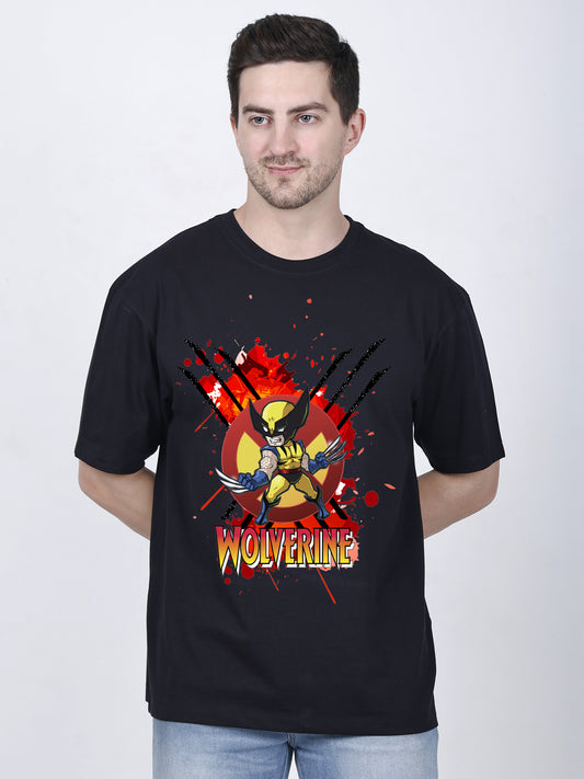 Wolverine Printed Oversized T-Shirt
