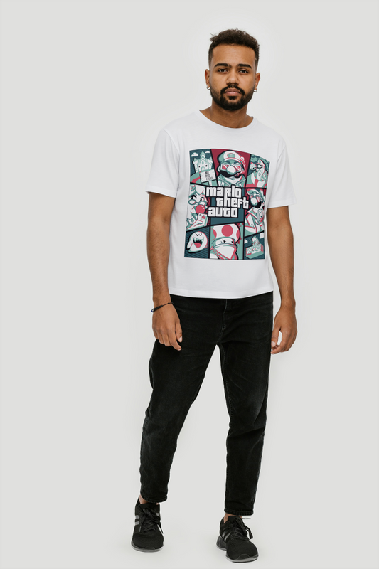 Mario Print Oversized T-Shirt