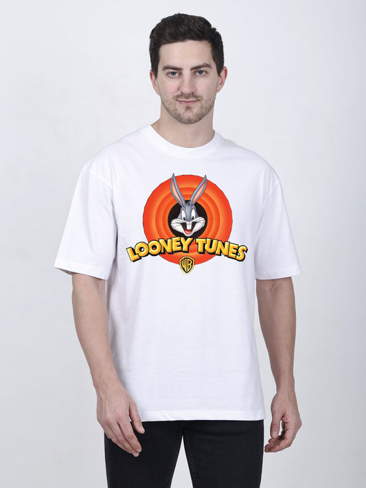 Looney Tunes Print Oversized T-Shirt